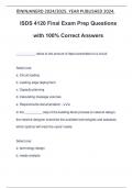 ISDS 4120 Final Exam Prep Questions with 100% Correct Answers