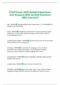 CALP (Cognitive Academic Language Proficiency) PACKAGE DEAL EXAM ACTUAL QUESTIONS AND CORRECT DETAILED ANSWERS | WELL ILLUSTRATED | ALREADY SCORED A+ | NEW UPDATE 2025 