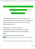 NR511 / NR 511 Midterm Exam Latest 2025 Differential Diagnosis & Primary Care Practicum - Chamberlain (Verified Answers) Q & A (Latest 2024 / 2025)