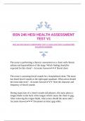 BSN 246 HESI HEALTH ASSESSMENT TEST V1 20242025 WITH GUARANTEED ACCURATE ANSWERS