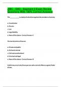 JIBC - GSO - Segment 5 Exam Review Questions With 100% Correct Answers 