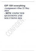 IOP 1501-everything -Assignment 4 Due 22 May 2024 - WITH  EXPECTED QUESTIONS AND SOLUTIONS 2024