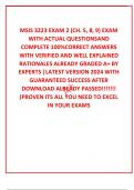  MSIS 3223 EXAM 2 (CH. 5, 8, 9) EXAM WITH ACTUAL QUESTIONSAND COMPLETE 100%CORRECT ANSWERS WITH VERIFIED AND WELL EXPLAINED RATIONALES ALREADY GRADED A+ BY EXPERTS |LATEST VERSION 2024 WITH GUARANTEED SUCCESS AFTER DOWNLOAD ALREADY PASSED!!!!!!! (PROVEN I