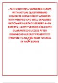 . ASTR 1010 FINAL VANDERBILT EXAM WITH ACTUAL QUESTIONSAND COMPLETE 100%CORRECT ANSWERS WITH VERIFIED AND WELL EXPLAINED RATIONALES ALREADY GRADED A+ BY EXPERTS |LATEST VERSION 2024 WITH GUARANTEED SUCCESS AFTER DOWNLOAD ALREADY PASSED!!!!!!! (PROVEN ITS 