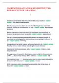 WASHINGTON LAWS AND RULES PERTINENT TO  INSURANCE EXAM {GRADED A} • Violations of US Code Title 18 section 1033, may result in - CORRECT  ANSWER Fine and/or imprisonment Charles is a producer who is licensed in Washington but resides in  Oregon. Charles i