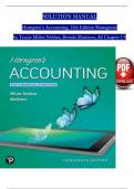 Solution Manual For Horngren's Accounting, 13th Edition Managerial by Tracie Miller-Nobles, Brenda Mattison