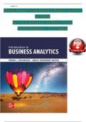 Solution Manual for Introduction to Business Analytics, 1st Edition By Vernon Richardson and Marcia Watson, Verified Chapters 1 - 12, Complete Newest Version