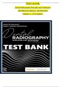 TEST BANK For Dental Radiography: Principles and Techniques 6th Edition by Joen Iannucci & Laura Jansen Howerton, Verified Chapters 1 - 35, Complete Newest Version