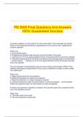   PN 3006 Final Questions And Answers 100% Guaranteed Success.