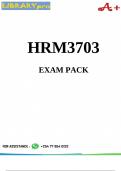 HRM3703 Exam Pack 2024