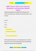 NBRC Mock TMC Exam Review Questions and Answers (Rated  100%)