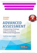 Test Bank For Advanced Assessment Interpreting Findings and Formulating Differential Diagnoses, 5th Edition by Mary Jo Goolsby, Laurie Grubbs| 9781719645935| All Chapters 1-22| LATEST