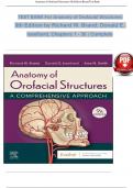 TEST BANK For Anatomy of Orofacial Structures, 9th Edition 2024 by Richard W. Brand, Verified Chapters 1 - 36, Complete