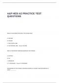 A&P HESI A2 PRACTICE TEST QUESTIONS AND ANSWERS