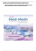 Test Bank - Henke's Med-Math Dosage-Calculation, Preparation, and  Administration, 9th Edition by susan Buchholz All Chapters covered