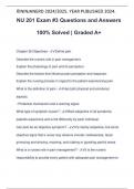 NU 201 Exam #3 Questions and Answers 100% Solved | Graded A+