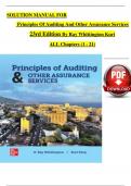 SOLUTION MANUAL FOR Principles Of Auditing And Other Assurance Services 23rd Edition By Ray Whittington Kurt | ALL Chapter's (1 - 21) | Complete A+