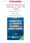 Essentials of Strength Training and Conditioning 4th Edition Haff Test Bank Latest Update 2023-204 Questions and Detailed Correct Answers 100% Complete Solution Guaranteed Success