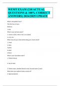 WEMT EXAM (210 ACTUAL QUESTIONS & 100% CORRECT ANSWERS) 2024/2025 UPDATE