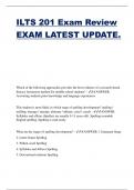 ILTS 201 Exam Review EXAM LATEST UPDATE.