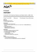 AQA A-level HISTORY Component 2K International Relations and Global Conflict, c1890– 1941JUNE 2024 Combined Question Paper and Mark Scheme