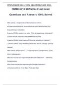 PHMD 6010 SCNM Q4 Final Exam Questions and Answers 100% Solved