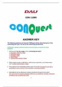 CON 1100V U02 ANSWER KEY 2024 UPDATE 100% CORRECT; Defense Acquisition University