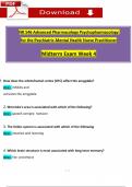 NR546 / NR 546 Midterm Exam (2024 / 2025): Advanced Pharmacology Psychopharmacology for the Psychiatric-Mental Health Nurse Practitioner, Expected Questions with Verified Answers- Chamberlain