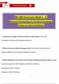 NR568 / NR 568 Final Exam Study Guide (Week 5 - 8) (2024 / 2025): Advanced Pharmacology for the Adult-Gerontology Primary Care Nurse Practitioner, Complete Study Guide Questions with Verified Answers - Chamberlain