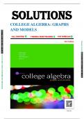 Solutions for College Algebra: Graphs and Models, 6th edition by Marvin Bittinger, Judith Beecher, David Ellenbogen, Judith Penna, All Chapters