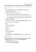 Haem Biosynthesis, Catabolism 