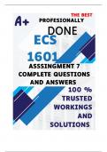 ECS1601 Assignment 7 (ALTERNATIVE) 2024 - DUE 2 November 2024