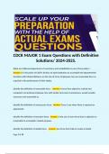 CDCR MAJOR 1 Exam Questions with Definitive Solutions/ 2024-2025. 