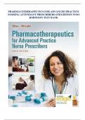 PHARMACOTHERAPEUTICS FOR ADVANCED PRACTICE NURSING ATTENDANT PRESCRIBERS 6TH EDITION WOO ROBINSON TEST BANK