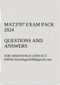 MAT3707 EXAM PORFOLIO 2024