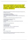 NEHA EXAM NEWEST 2024 ACTUAL EXAM TEST BANK COMPLETE QUESTIONS AND CORRECT ANSWERS (VERIFIED ANSWERS) ALREADY GRADED A+