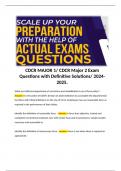 CDCR MAJOR 1/ CDCR Major 2 Exam Questions with Definitive Solutions/ 2024-2025. 