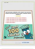 JAMF 100 EXAM 4 VERSIONS LATEST UPDATE THIS YEAR WITH COMPLETE 400 QUESTIONS AND CORRECT ANSWERS ALREADY GRADED A+| click on AVAILABLE IN PACKAGE DEAL. You'll get more for less! OR SCROLL TO THE BOTTOM RIGHT CORNER AFTER OPENING THIS DOCUMENT TO SE