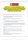 ATI TEAS 7 || 4 Versions (2024|2025) - Exam Questions & Correct Answers for Reading, Math, Science, English, and Language Use || Ultimate Study Guide And Test Practice