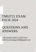 TMS3721 EXAM PORFOLIO 2024