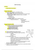 Summary traffic psychology & sustained mobility - readings