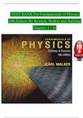 Complete Solution Manual Fundamentals of Physics Extended 10th Edition Halliday Questions & Answers with rationales