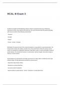 HCAL III Exam 3 Questions with Complete and Correct Answers