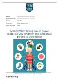 Spierkrachttraining om de grove motoriek van kinderen met cerebrale parese te verbeteren