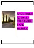 AAMS Module Quizzes (1-10)