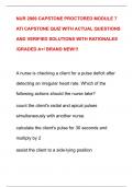 NUR 2989 CAPSTONE PROCTORED MODULE 7  ATI CAPSTONE QUIZ WITH ACTUAL QUESTIONS  AND VERIFIED SOLUTIONS WITH RATIONALES /GRADED A+/ BRAND NEW!!!