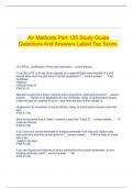 Air Methods Part 135 Study Guide Questions And Answers Latest Top Score.