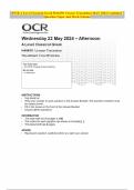 OCR A Level Classical Greek H444/01 Unseen Translation MAY 2024 Combined Question Paper and Mark Scheme