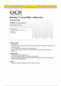 OCR A Level Latin H443/04 Verse Literature JUNE 2024 Combined Question Paper and Mark Scheme