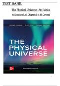 Complete Test Bank for The Physical Universe, 18th Edition by Konrad Krauskopf, All Chapters 1 to 19 Covered, ISBN: 9781266661815 (100% Verified Edition)